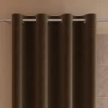 VELVI Zasłona gotowa na przelotkach, 140 x 250cm, kolor 002 brązowy