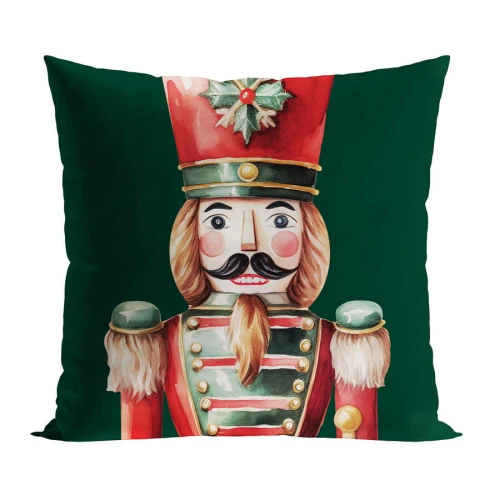 Poszewka dekoracyjna VELVET, 45x45cm, kolor zielony